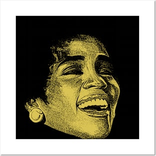 Yellow Whitney Houston Posters and Art